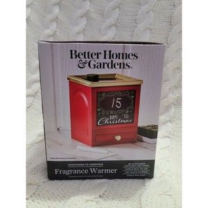 Better Homes & Gardens Countdown to Christmas Red Fragrance Warmer New